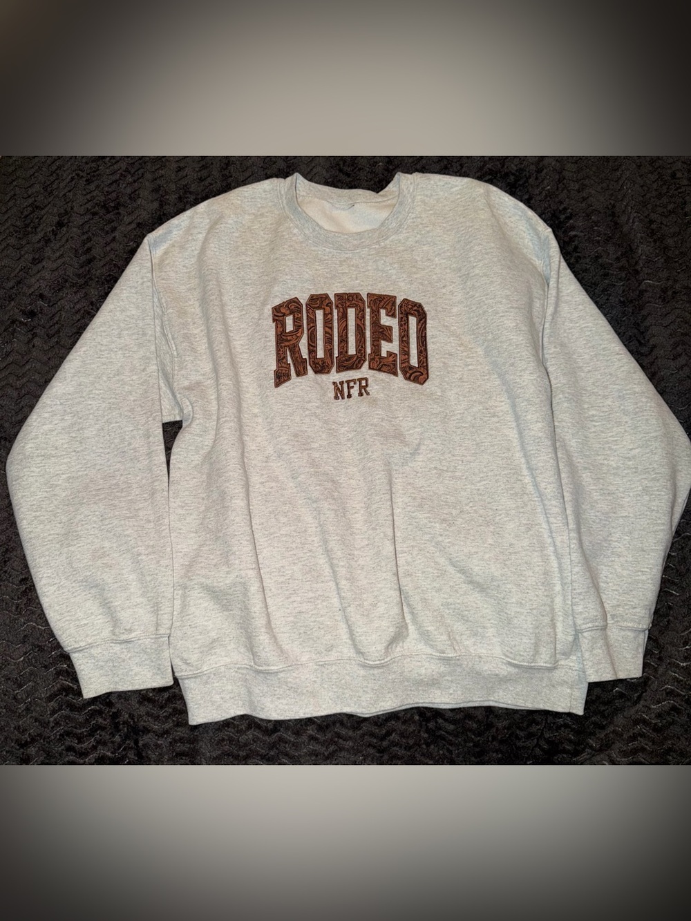 Grey 'Rodeo NFR' Crewneck Sweatshirt